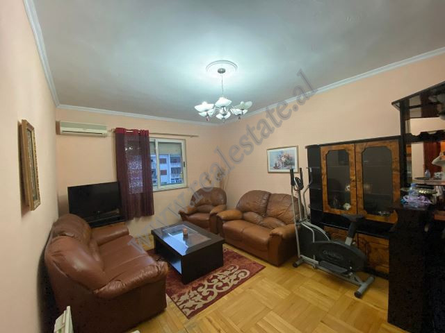 Two bedroom apartment for rent at the crossroad of Bardhyl Street and Hoxha Tahsim street in Tirana.